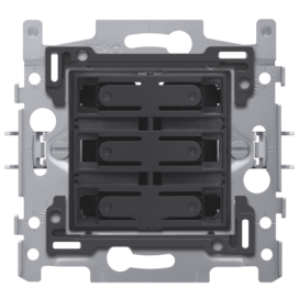 Socle pour sextuple bouton-poussoir libre de potentiel 24 V N.O., fixation par griffes
