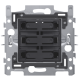Socle pour sextuple bouton-poussoir libre de potentiel 24 V N.O., fixation par griffes