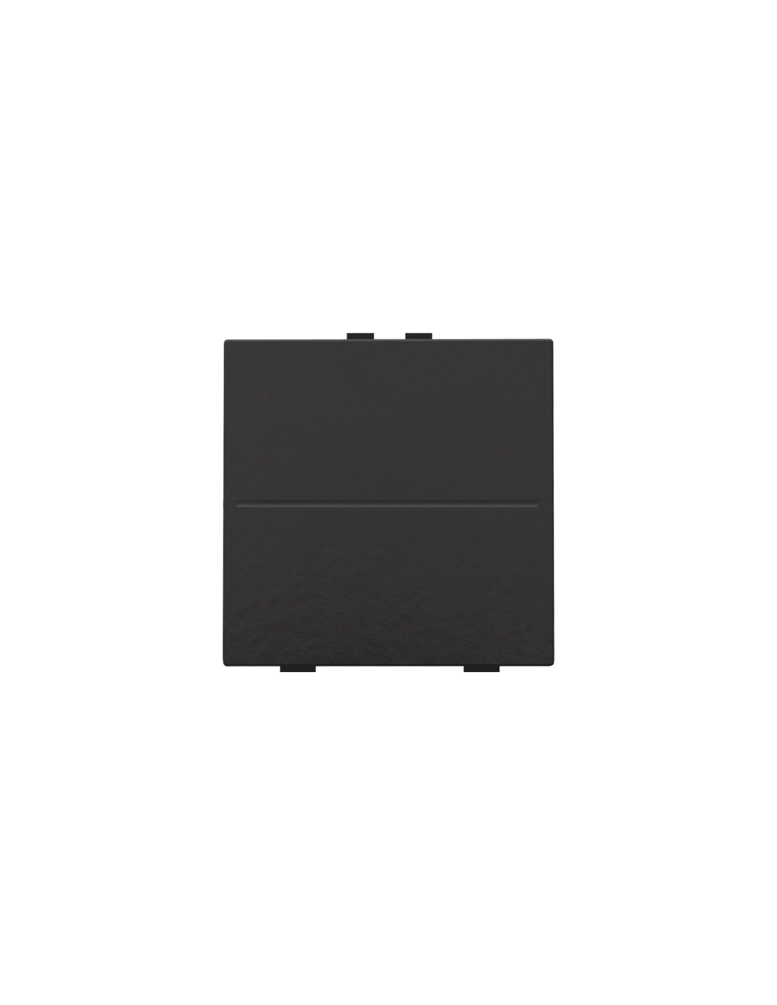 Touche simple pour interrupteur sans fil ou bouton-poussoir à deux boutons de commande, couleur piano black coated