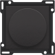 Set de finition pour variateur à bouton rotatif ou régulateur de vitesse, incl. bouton rotatif, couleur piano black coated