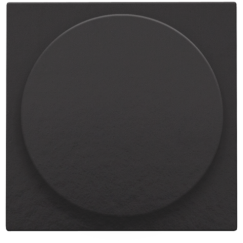 Set de finition pour variateur à bouton rotatif ou extension, incl. bouton rotatif, couleur piano black coated