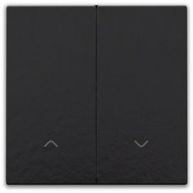 Set de finition pour interrupteur pour volets électronique double, couleur piano black coated