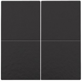 Set de finition pour interrupteur électronique ou bouton-poussoir quadruple, couleur piano black coated
