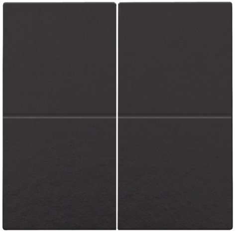 Set de finition pour interrupteur électronique ou bouton-poussoir quadruple, couleur piano black coated