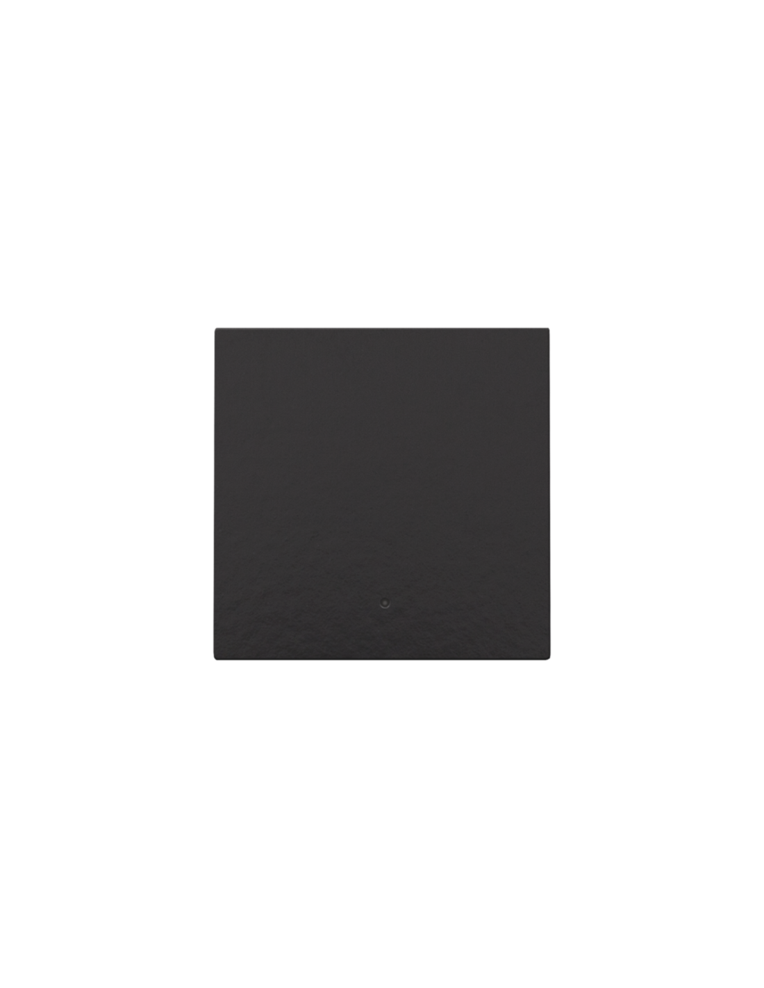 Set de finition avec lentille pour interrupteur électronique ou bouton-poussoir simple, couleur piano black coated