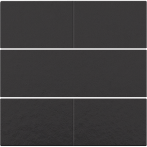 Set de finition pour bouton-poussoir quadruple, libre de potentiel, 24 V, couleur piano black coated