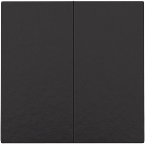 Bouton-poussoir double pour Niko Home Control, couleur piano black coated