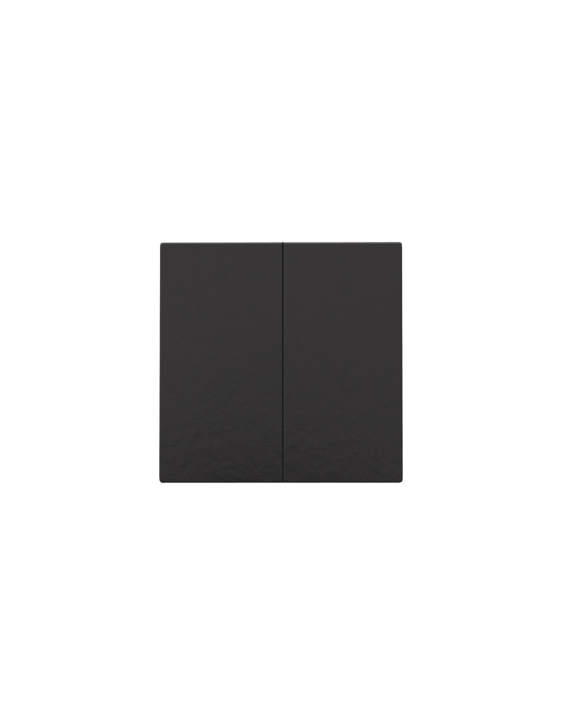 Bouton-poussoir double pour Niko Home Control, couleur piano black coated