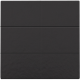Bouton-poussoir sextuple pour Niko Home Control, couleur piano black coated