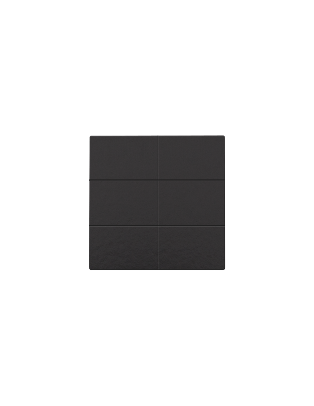 Bouton-poussoir sextuple pour Niko Home Control, couleur piano black coated