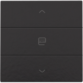 Commande de moteur simple pour Niko Home Control, couleur piano black coated