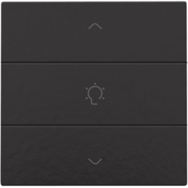 Commande de variateur simple pour Niko Home Control, couleur piano black coated