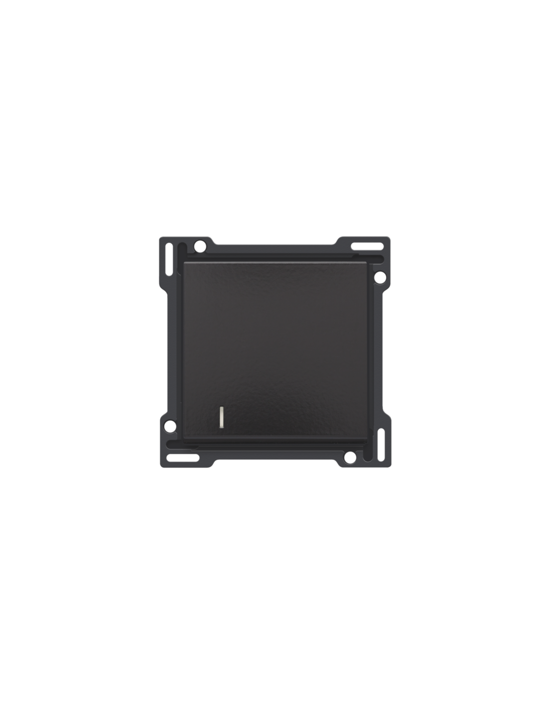 Set de finition avec voyant pour interrupteur ou bouton-poussoir simple, couleur piano black coated