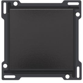Set de finition pour interrupteur ou bouton-poussoir simple, couleur piano black coated