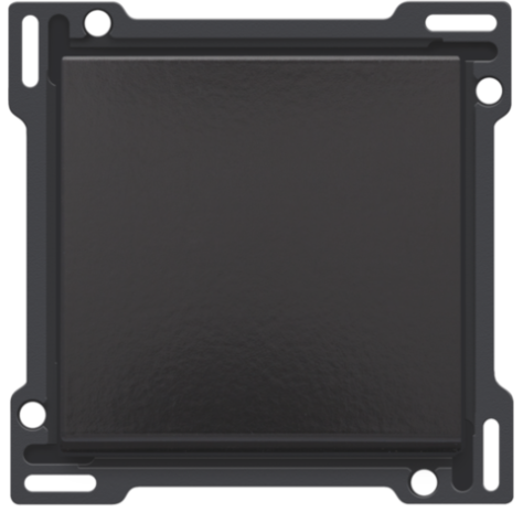 Set de finition pour interrupteur ou bouton-poussoir simple, couleur piano black coated