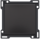 Set de finition pour interrupteur ou bouton-poussoir simple, couleur piano black coated