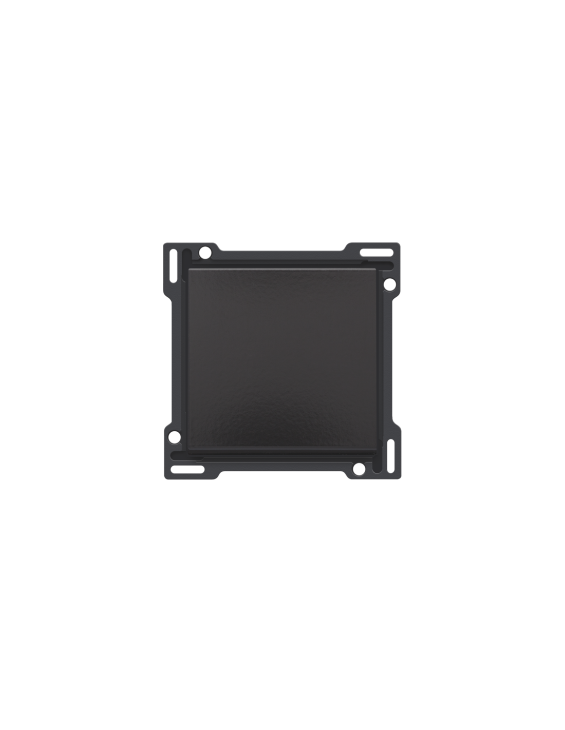 Set de finition pour interrupteur ou bouton-poussoir simple, couleur piano black coated