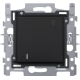 Interrupteur pour cartes d'hôtel, socle, bornes à connexion rapide et set de finition, couleur piano black coated