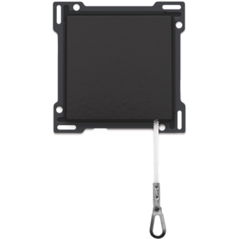 Set de finition pour bouton-poussoir à tirette, couleur piano black coated