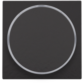 Set de finition avec anneau transparent sans symbole pour bouton-poussoir 6 A avec LED couleur ambre avec culot E10, couleur piano black coated