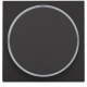 Set de finition avec anneau transparent sans symbole pour bouton-poussoir 6 A avec LED couleur ambre avec culot E10, couleur piano black coated