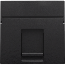 Enjoliveur data 1x RJ, couleur piano black coated