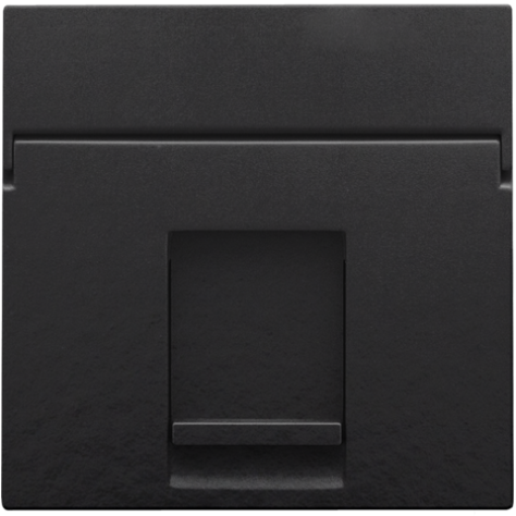 Enjoliveur data 1x RJ, couleur piano black coated