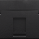 Enjoliveur data 1x RJ, couleur piano black coated