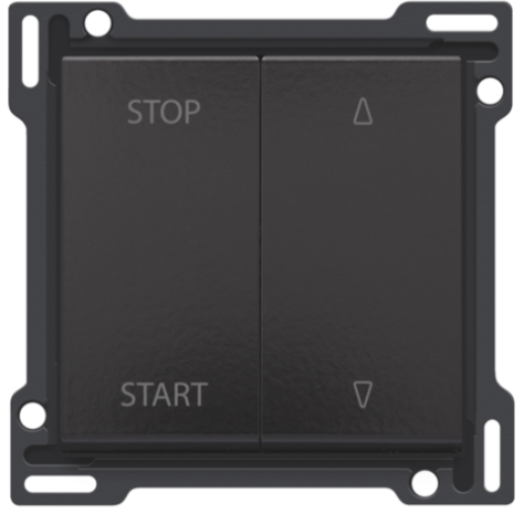 Set de finition pour interrupteur pour volets à verrouillage électrique, couleur piano black coated