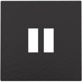Set de finition pour chargeur double USB-A, couleur piano black coated