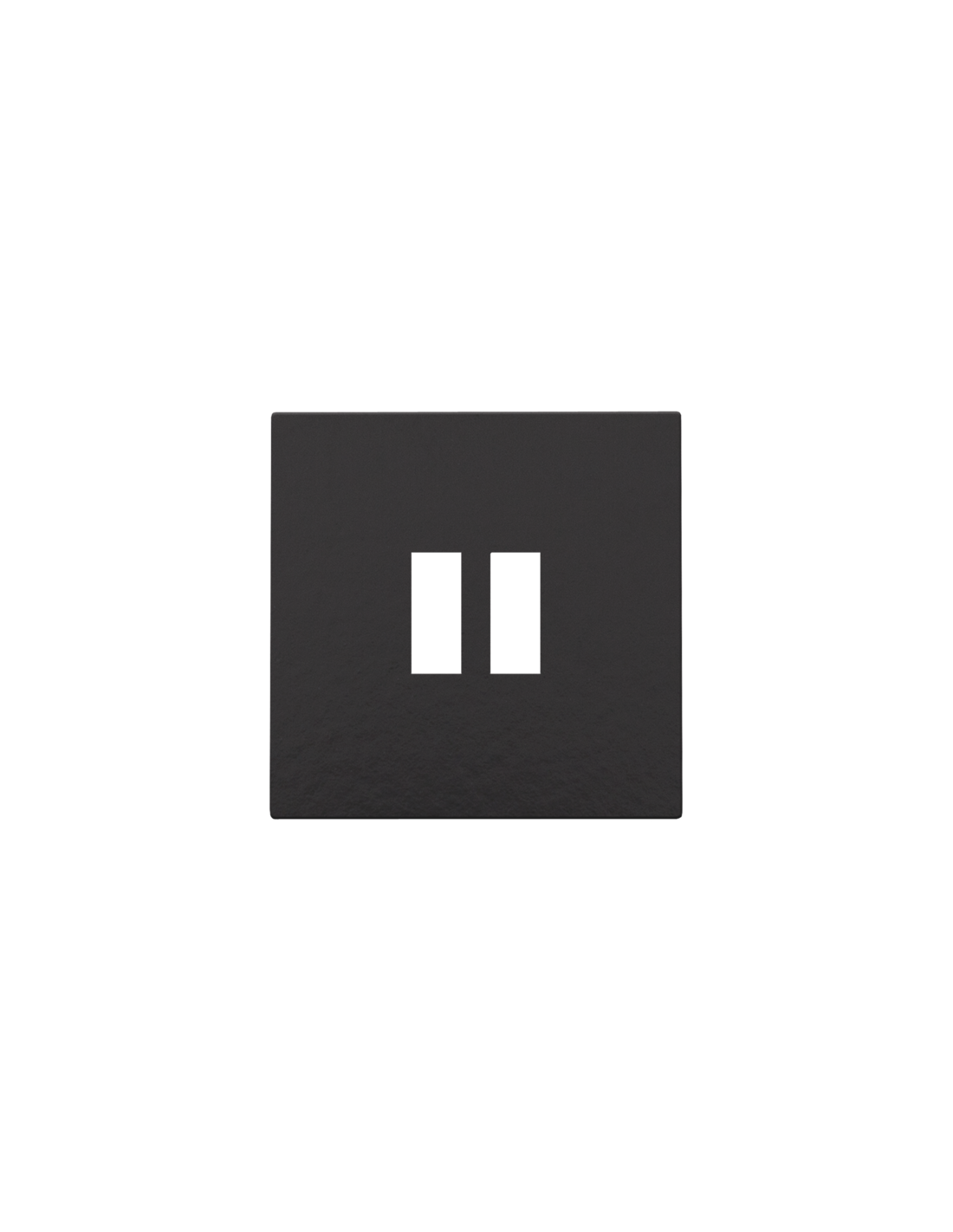 Set de finition pour chargeur double USB-A, couleur piano black coated