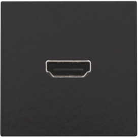 Set de finition avec prise HDMI/HDMI, couleur piano black coated