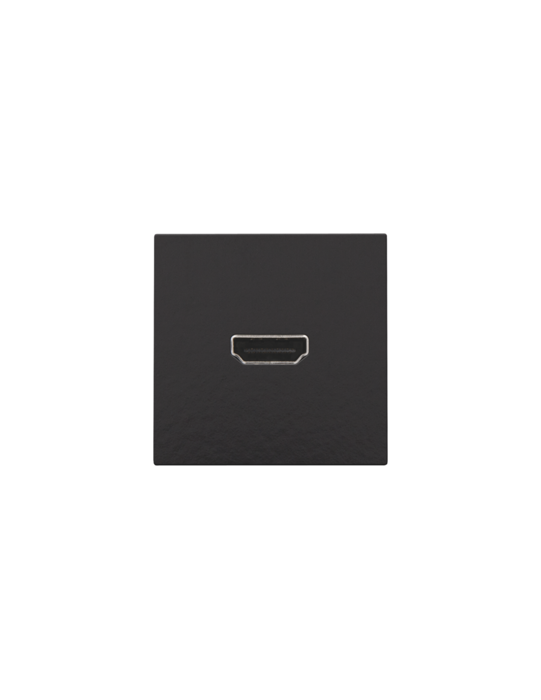 Set de finition avec prise HDMI/HDMI, couleur piano black coated