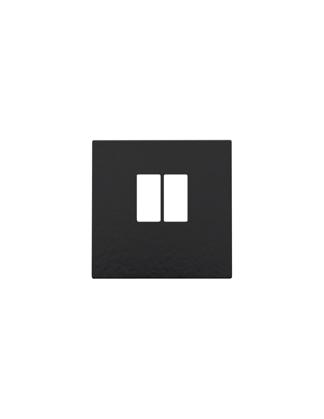 Set de finition pour prise simple pour haut-parleur, couleur piano black coated