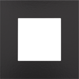 Plaque de recouvrement simple, couleur Niko Pure Bakelite® piano black