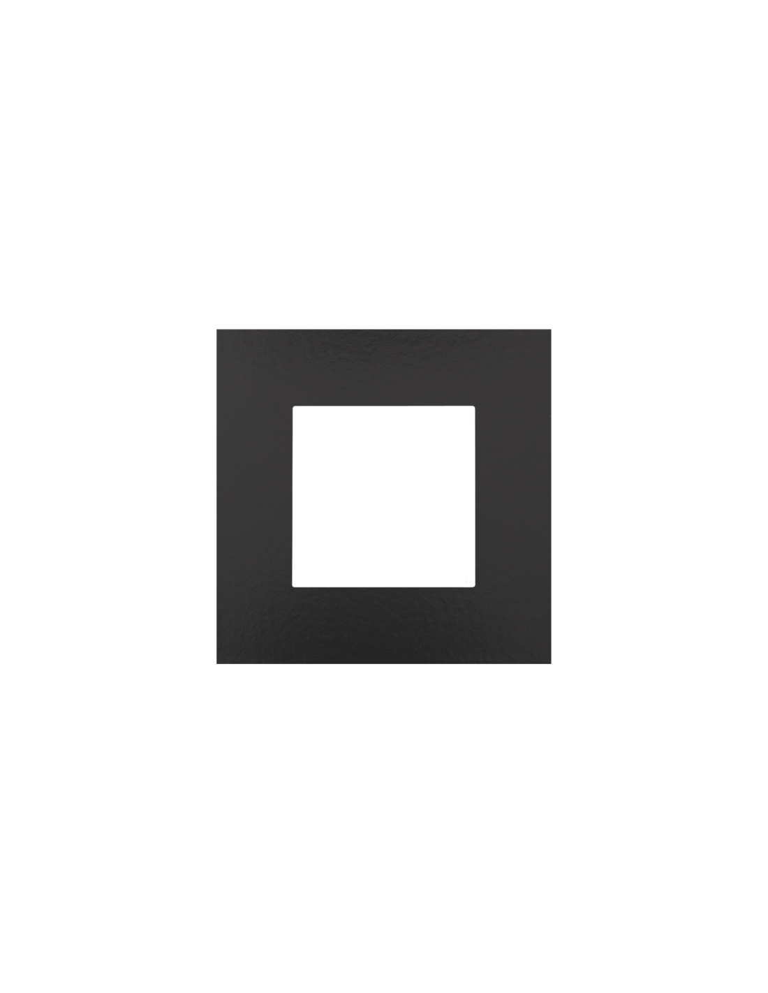 Plaque de recouvrement simple, couleur Niko Pure Bakelite® piano black