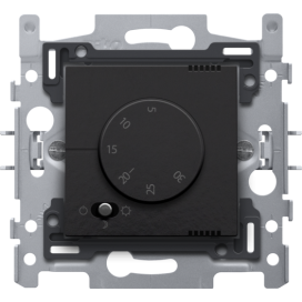 Thermostat électronique, couleur piano black coated