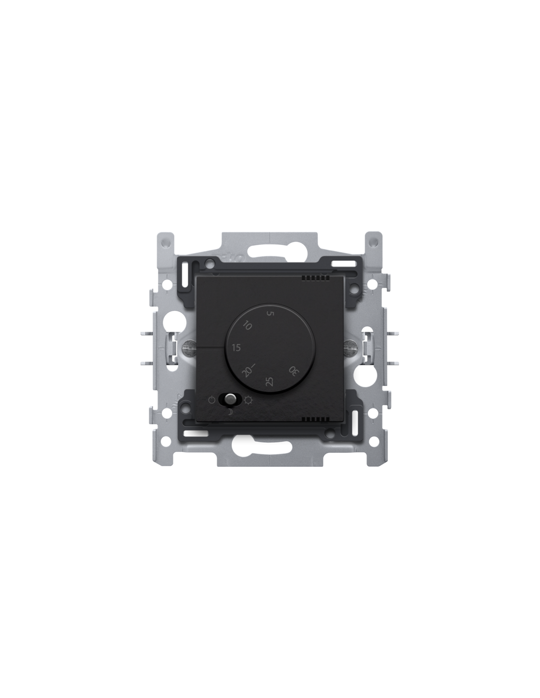 Thermostat électronique, couleur piano black coated