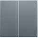 Clé double, pour variateur sans fil (Hue®, Bluetooth®, EnOcean®, KNX®), couleur blue grey coated