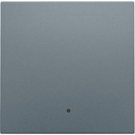 Set de finition avec lentille pour interrupteur électronique ou bouton-poussoir simple, couleur blue grey coated