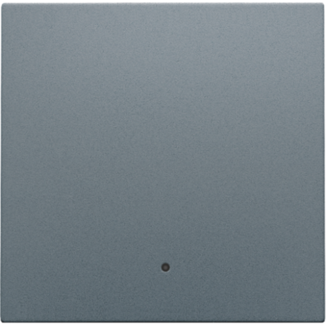 Set de finition avec lentille pour interrupteur électronique ou bouton-poussoir simple, couleur blue grey coated