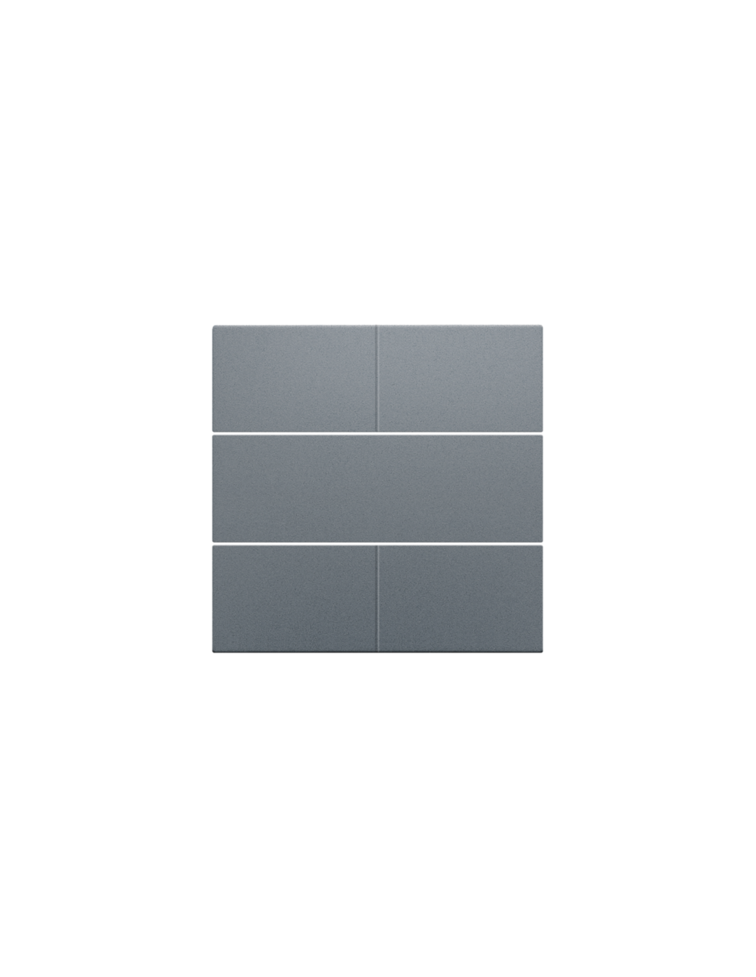 Set de finition pour bouton-poussoir quadruple, libre de potentiel, 24 V, couleur blue grey coated