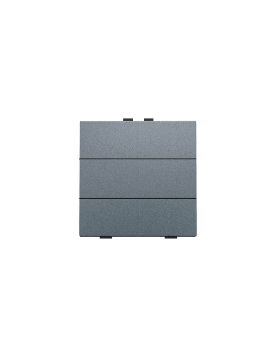 Bouton-poussoir sextuple pour Niko Home Control, couleur blue grey coated