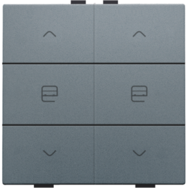 Commande de moteur double pour Niko Home Control, couleur blue grey coated