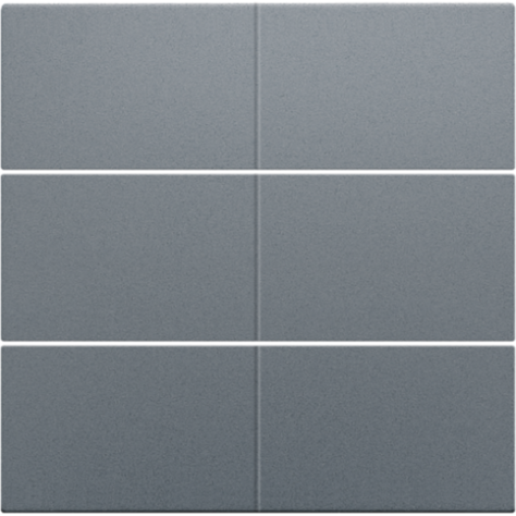 Set de finition pour bouton-poussoir sextuple, libre de potentiel, 24 V, couleur blue grey coated