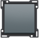 Set de finition pour interrupteur ou bouton-poussoir simple, couleur blue grey coated