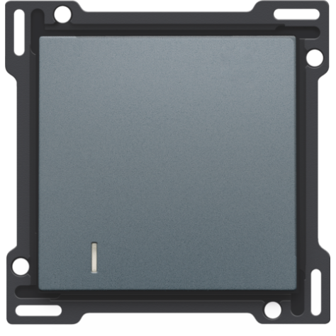 Set de finition pour interrupteur pour cartes d'hôtel, couleur blue grey coated