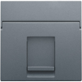 Enjoliveur data 1x RJ, couleur blue grey coated