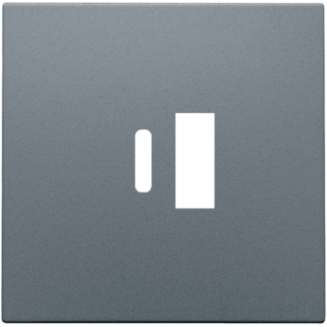 Set de finition pour double chargeur USB-A et USB-C intelligent, couleur blue grey coated