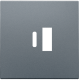 Set de finition pour double chargeur USB-A et USB-C intelligent, couleur blue grey coated